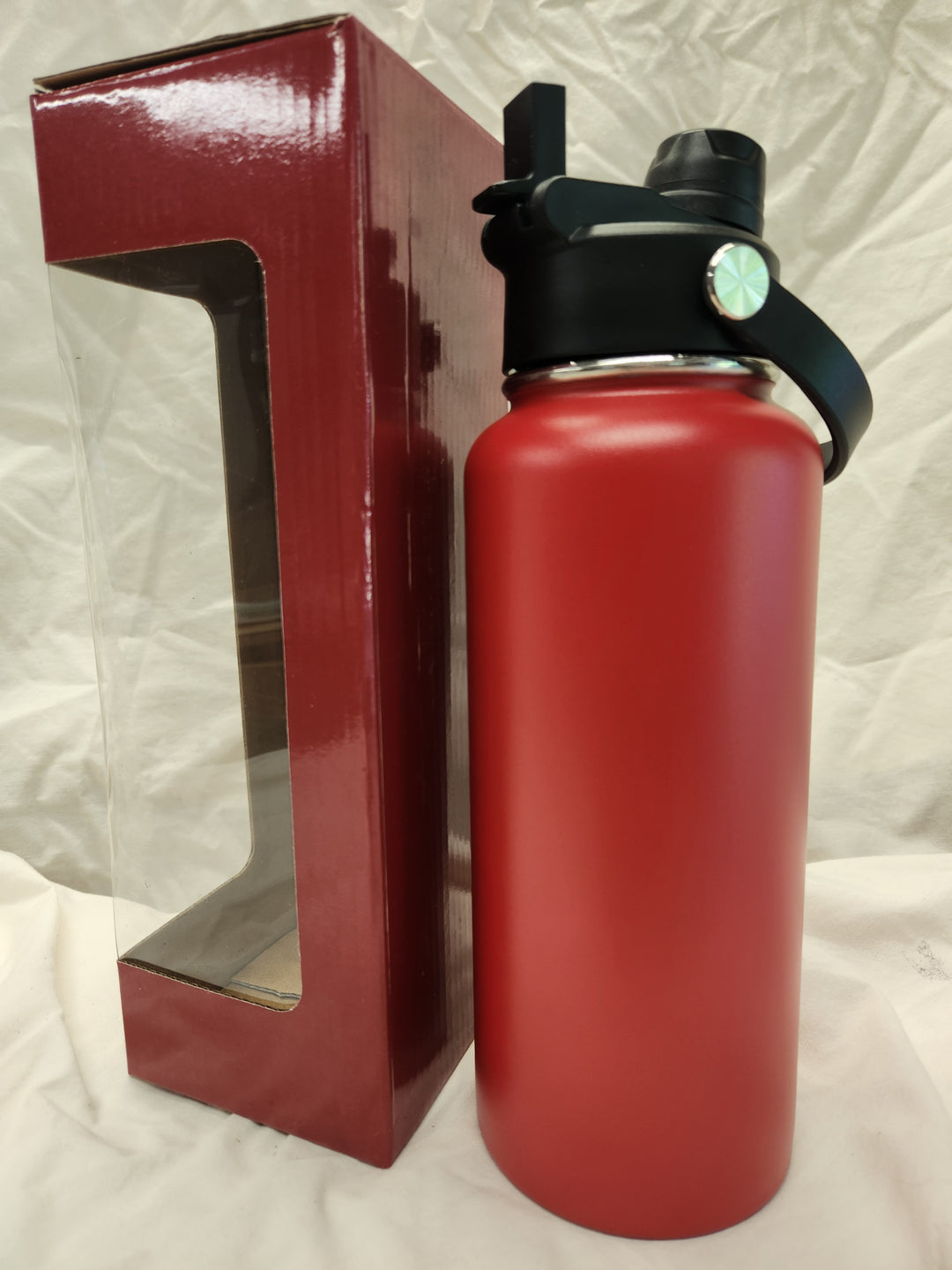 LDJ 32OZ HYDRATION BOTTLE-RED