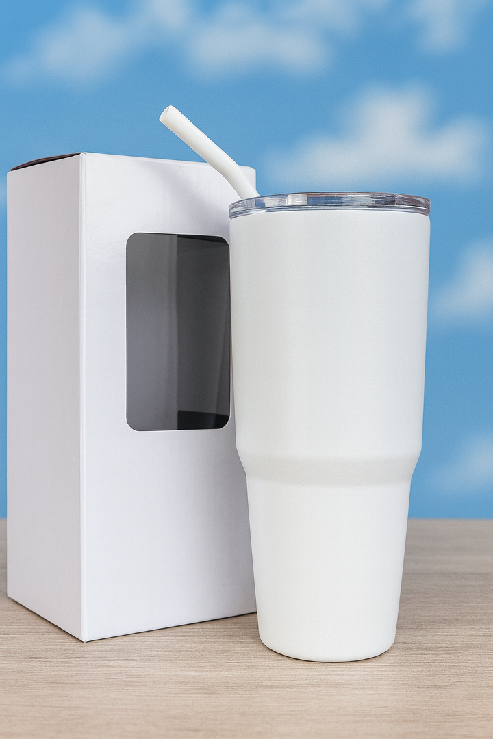 LDJ 30OZ TUMBLER-WHITE