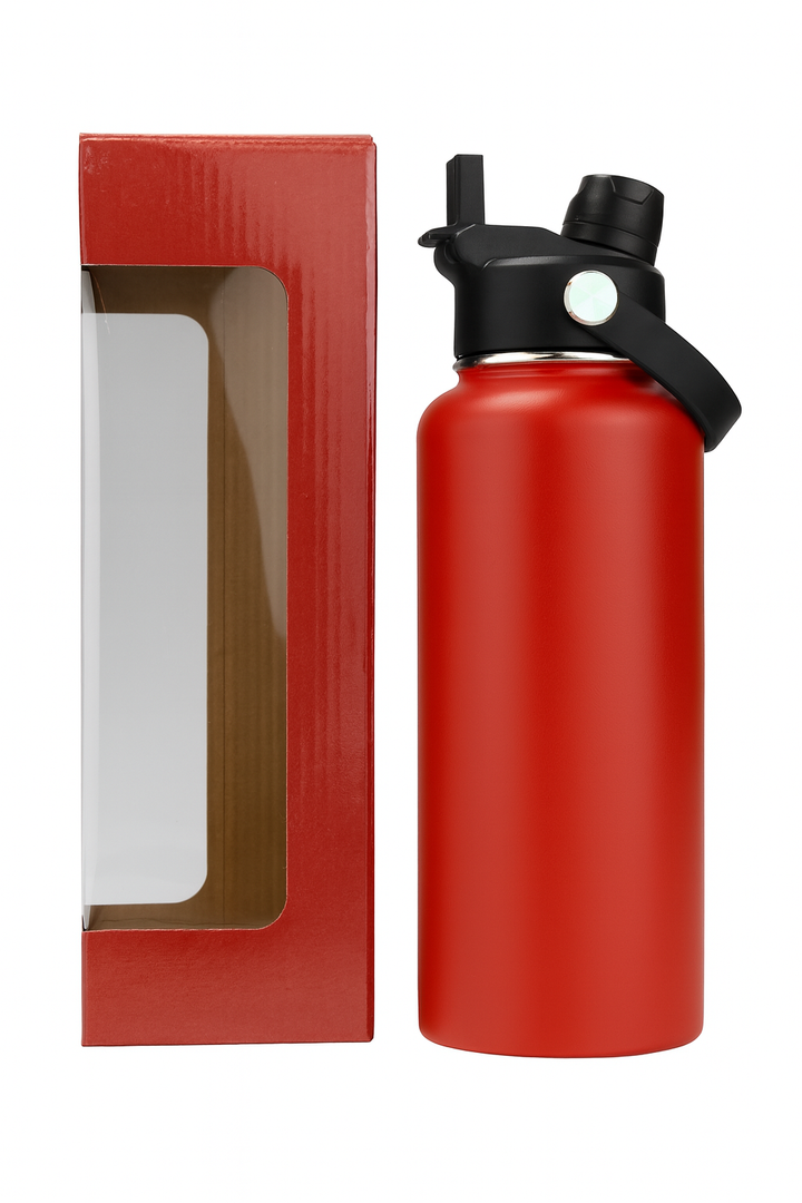 LDJ 32OZ HYDRATION BOTTLE-RED