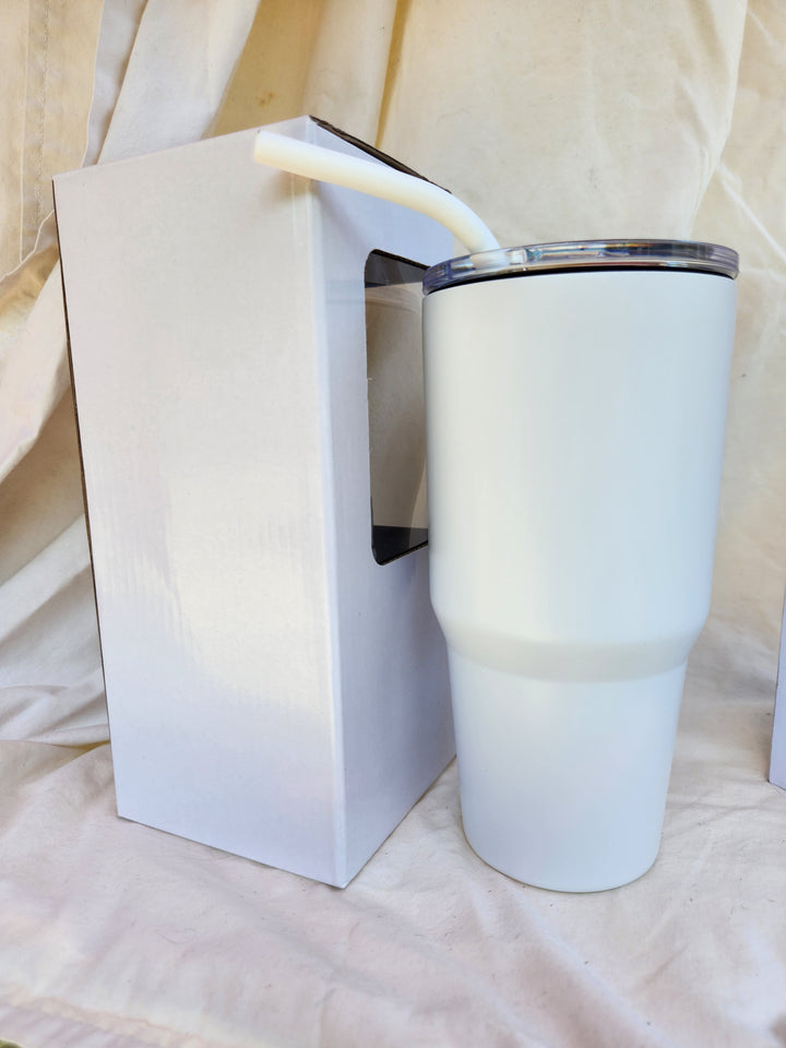 LDJ 30OZ TUMBLER-WHITE