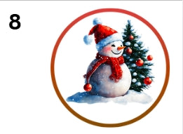 🎄 Double-Sided Sublimated Christmas Ornament