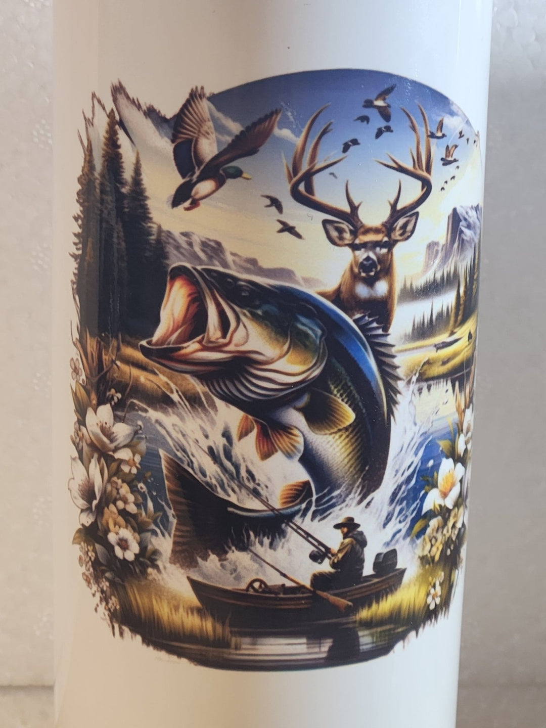 Creator Showcase – 20oz Tumbler with Outdoor Wildlife Wrap - Laser Engraved by LDJ Engraving - 