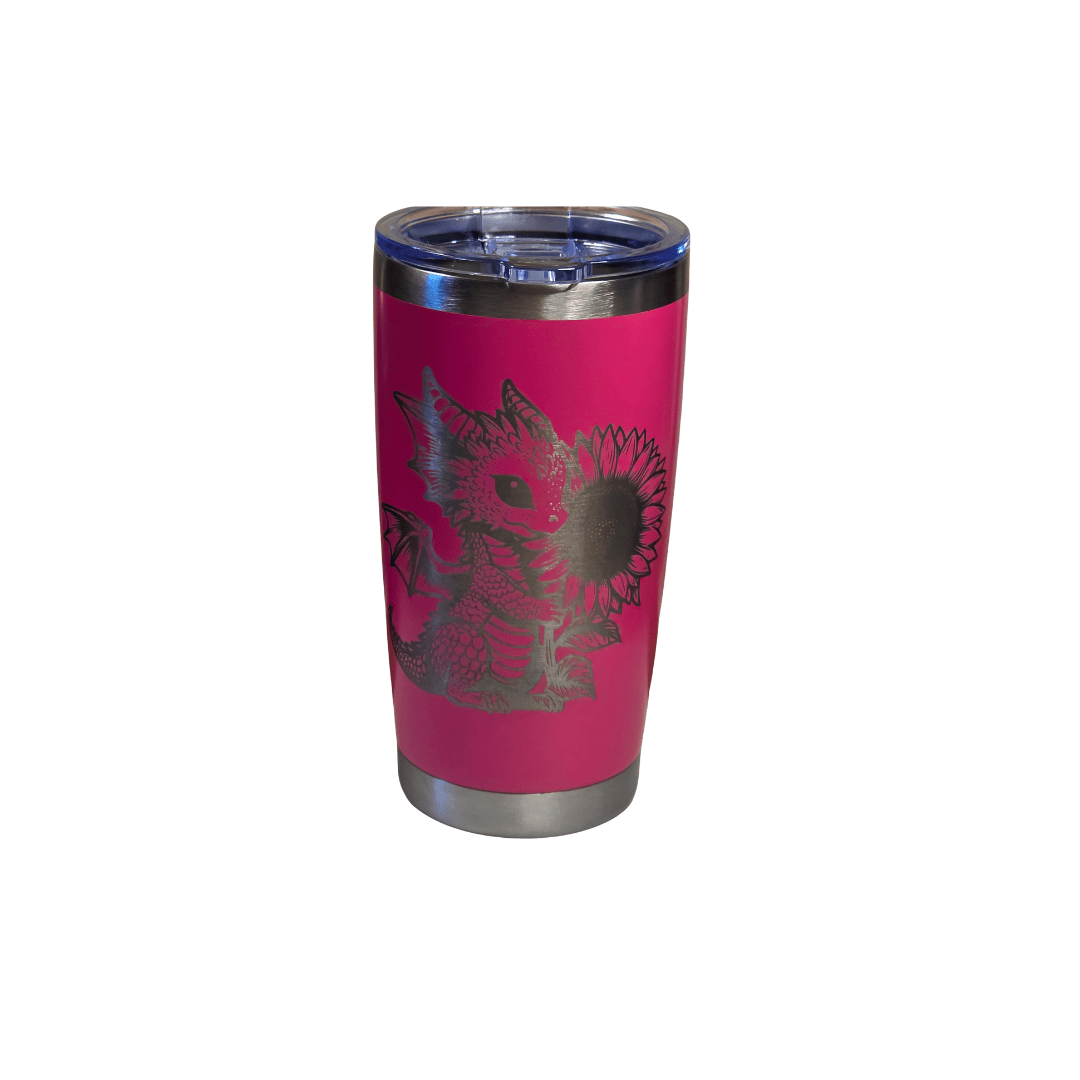 DRAGON (ENGRAVED) - Laser Engraved by LDJ Engraving - Tumbler – 20oz Tapered