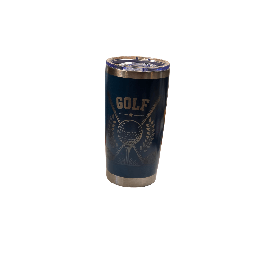 GOLF (ENGRAVED) - Laser Engraved by LDJ Engraving - Tumbler – 20oz Tapered