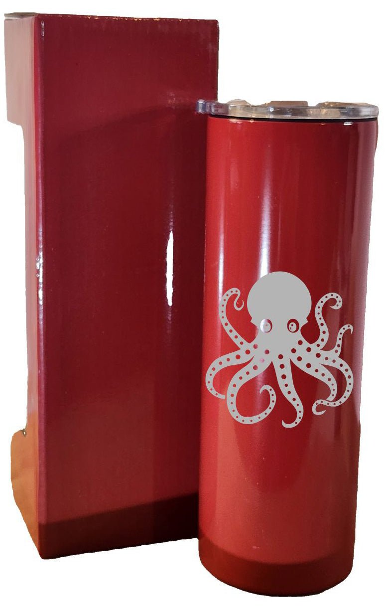 LDJ 20OZ SKINNY RED - Laser Engraved by LDJ Engraving - 20OZ SKINNY TUMBLER