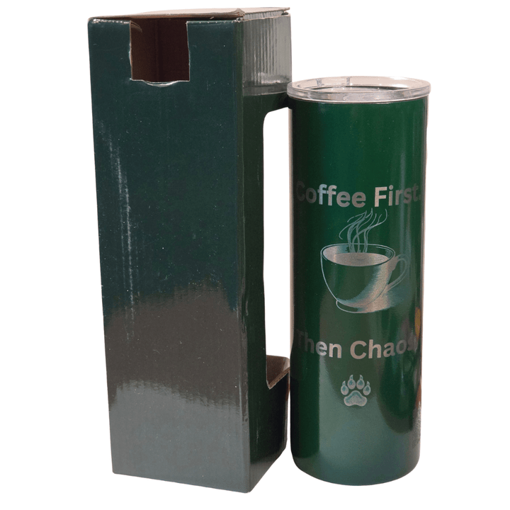 LDJ 20oz SKINNY TUMBLER GRN - Laser Engraved by LDJ Engraving - 
