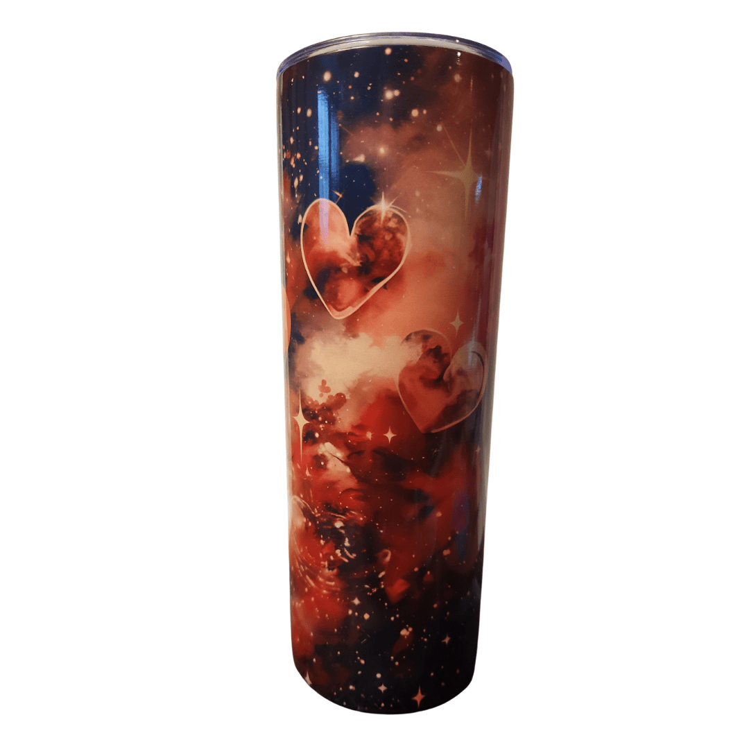 LDJ 20oz Sublimation galaxy - Laser Engraved by LDJ Engraving - Sublimation Tumbler