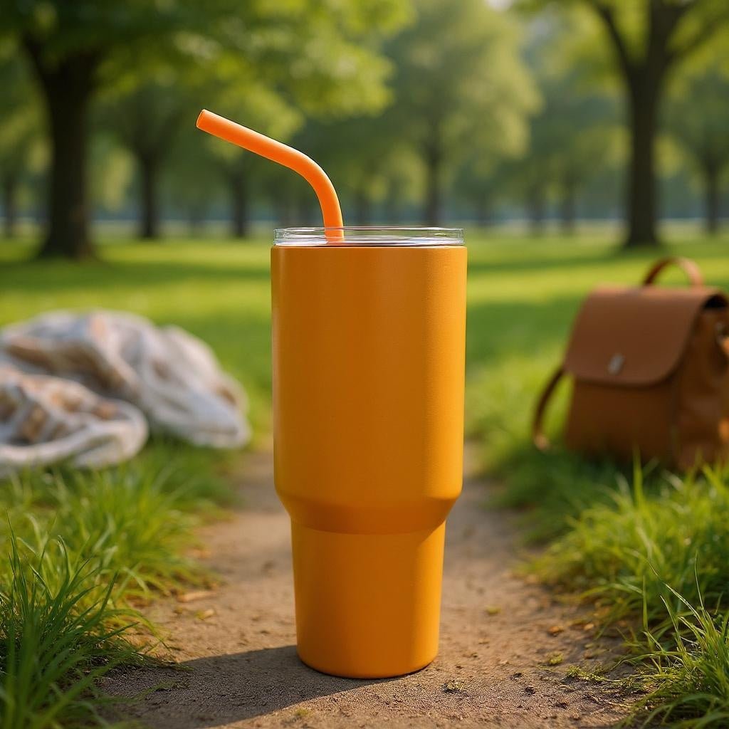 LDJ 30 OZ TUMBLER - ORANGE - Laser Engraved by LDJ Engraving - 30OZ TUMBLER