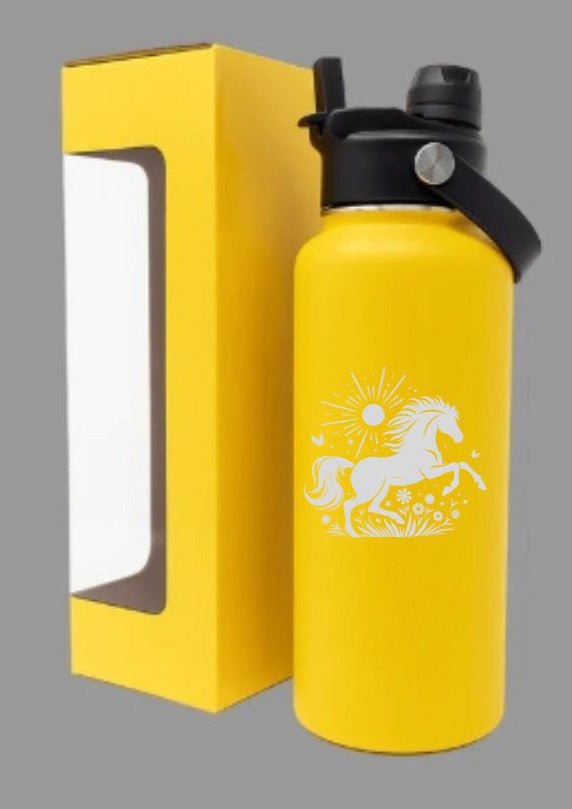 LDJ 32OZ HYDRATION BOTTLE - YELLOW - Laser Engraved by LDJ Engraving - 32OZ HYDRATION BOTTLE