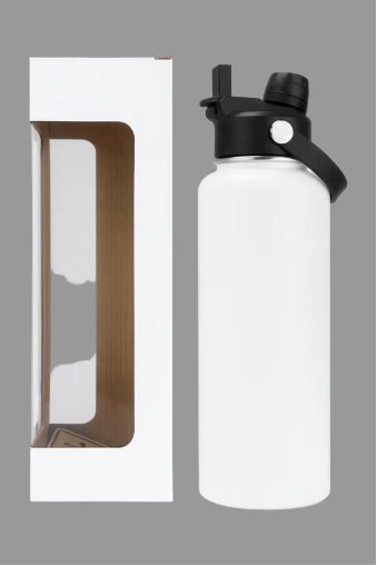 LDJ 32oz Hydro Bottle – Powder - Coated Grip & Custom Engravable - Laser Engraved by LDJ Engraving - 