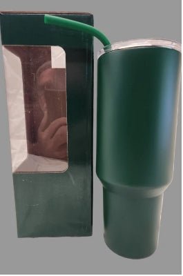 LDJ 40OZ TUMBLER - GREEN - Laser Engraved by LDJ Engraving - 40OZ TUMBLER