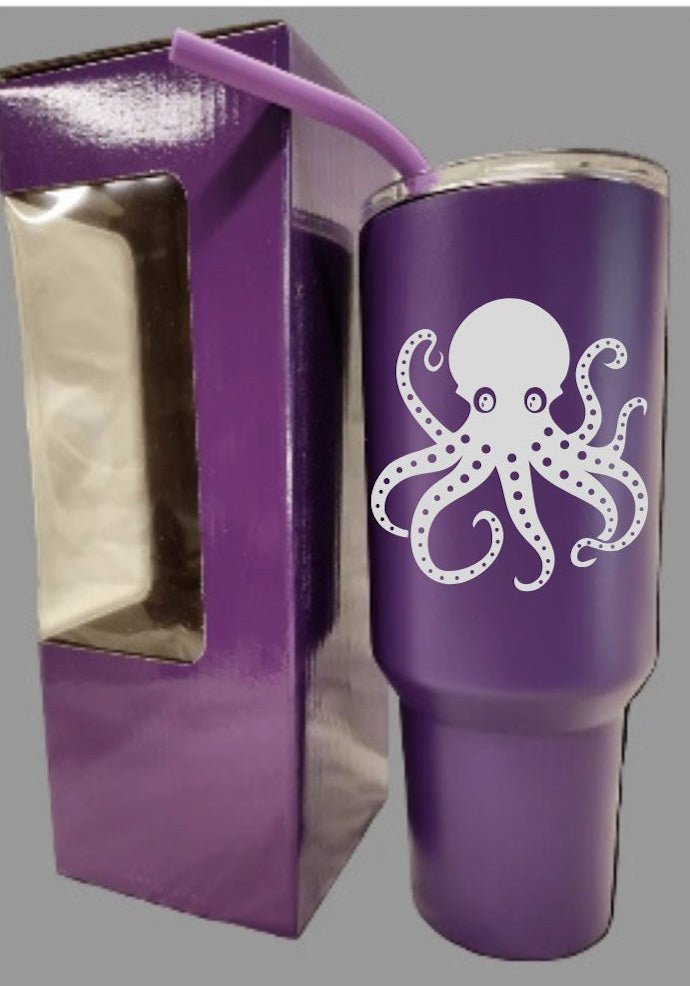 LDJ 40OZ TUMBLER - PURPLE - Laser Engraved by LDJ Engraving - 40OZ TUMBLER