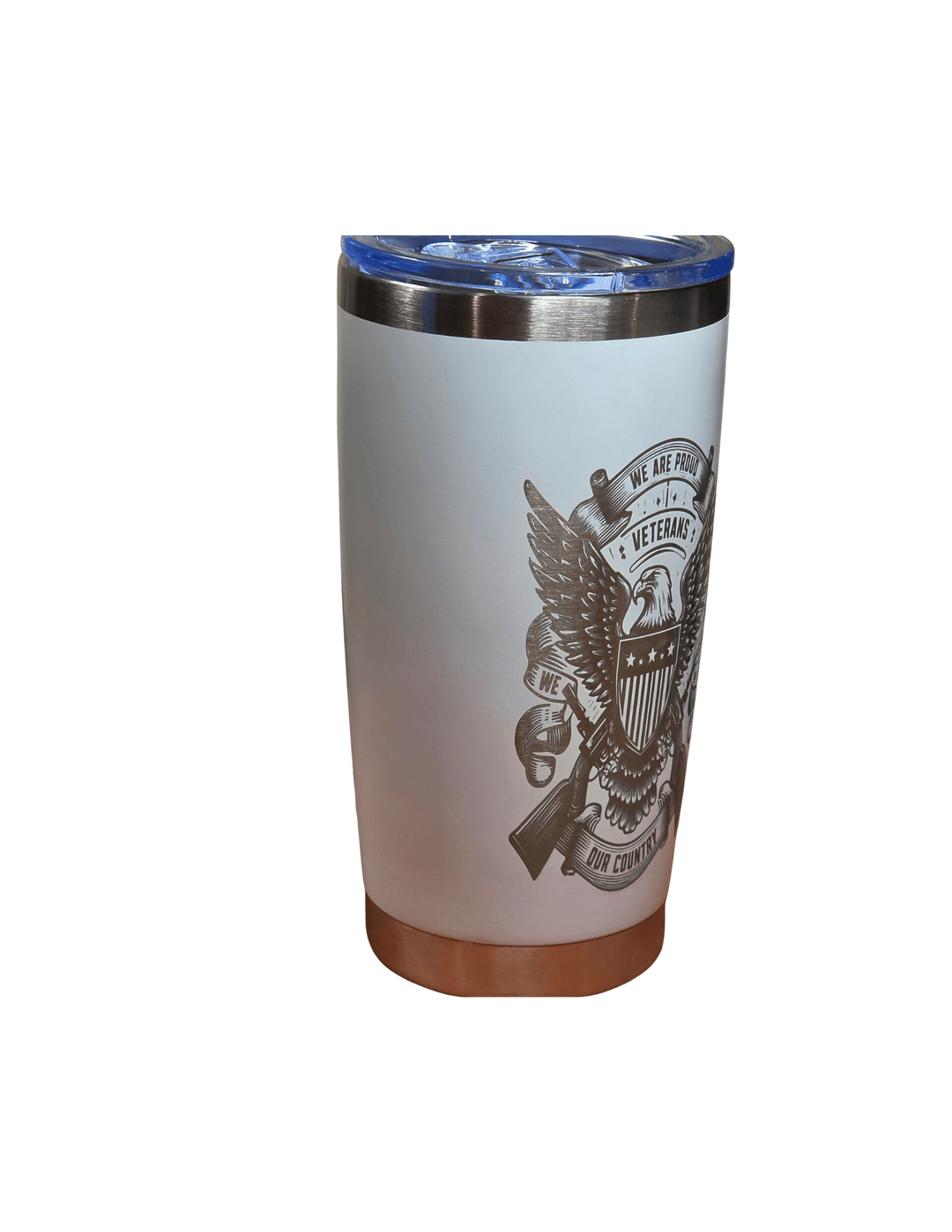 PROUD VETS (ENGRAVED) - Laser Engraved by LDJ Engraving - Tumbler – 20oz Tapered